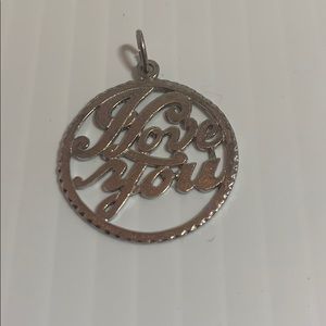 I Love You ❤️ Vintage sterling silver charm
